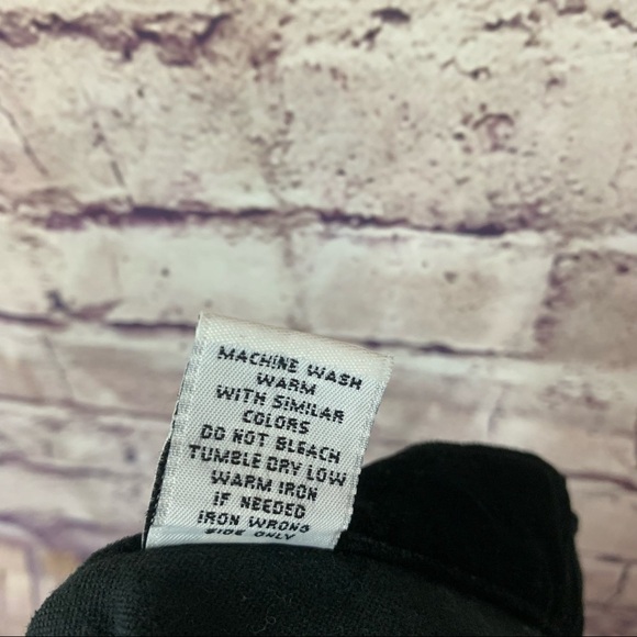 Covington Black Velour Flat Front Straight Leg Pants - Picture 7 of 7